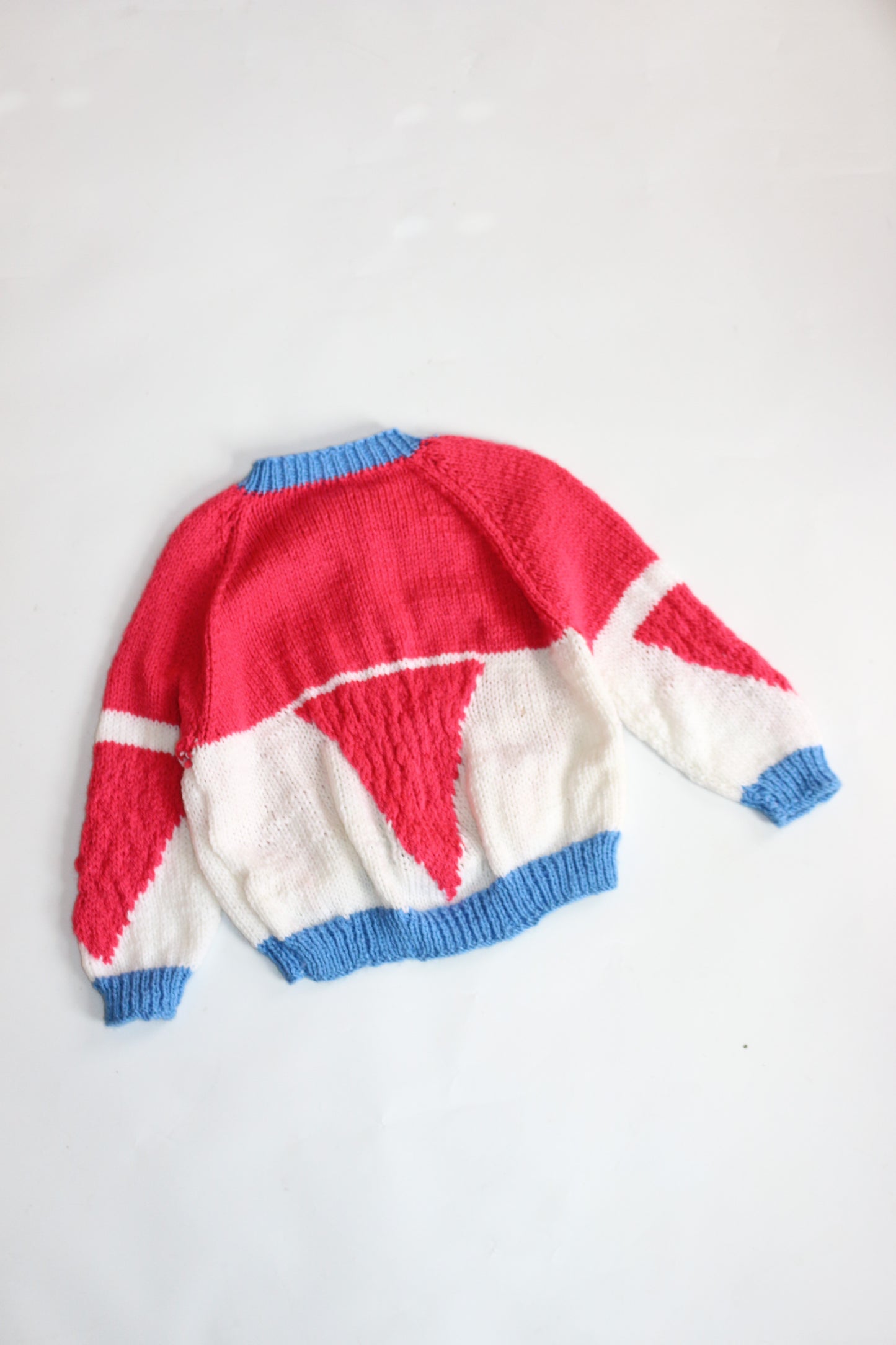 Hand Knitted Patterned Cardigan | 4-5y
