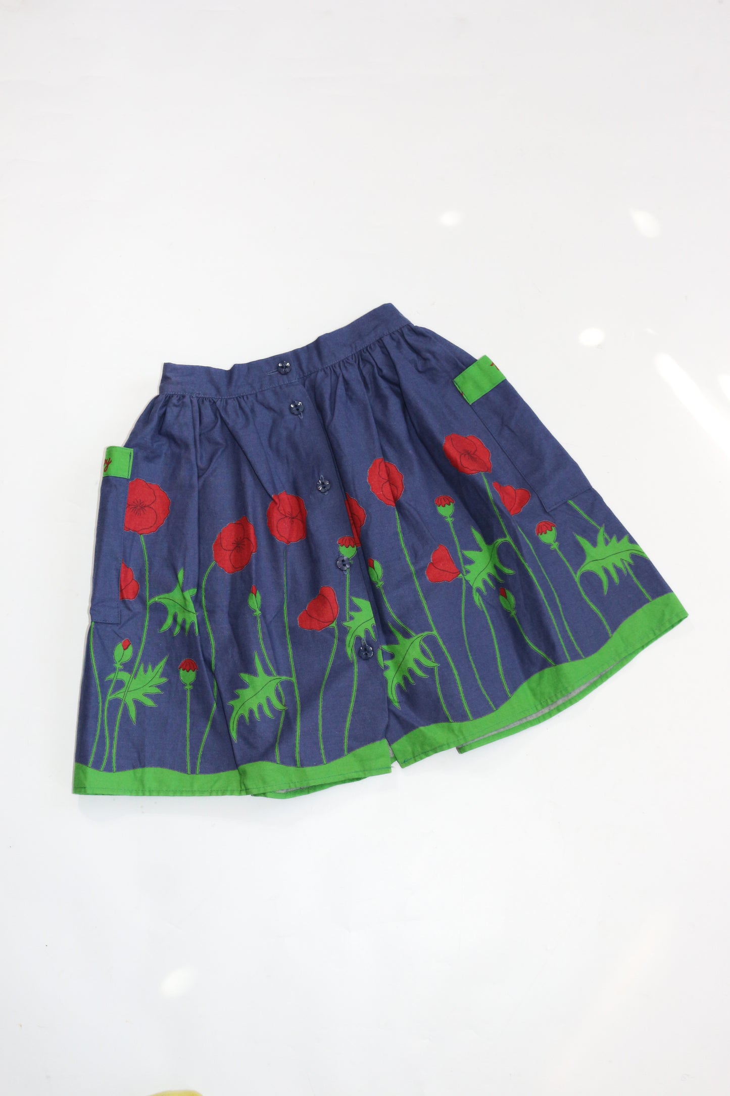 Vintage Poppy Skirt | 3-6y