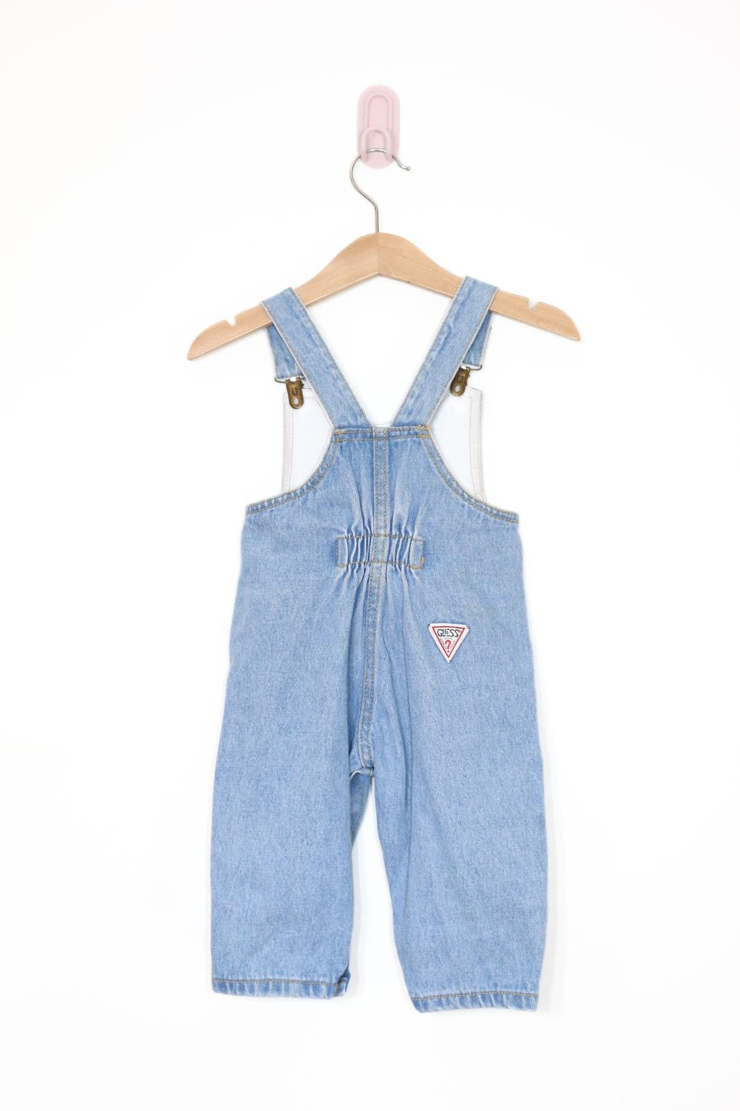 Vintage Guess Patch Clip Dungarees | 12m