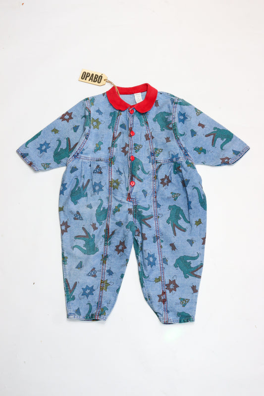 Vintage Crocodile Romper | 18m