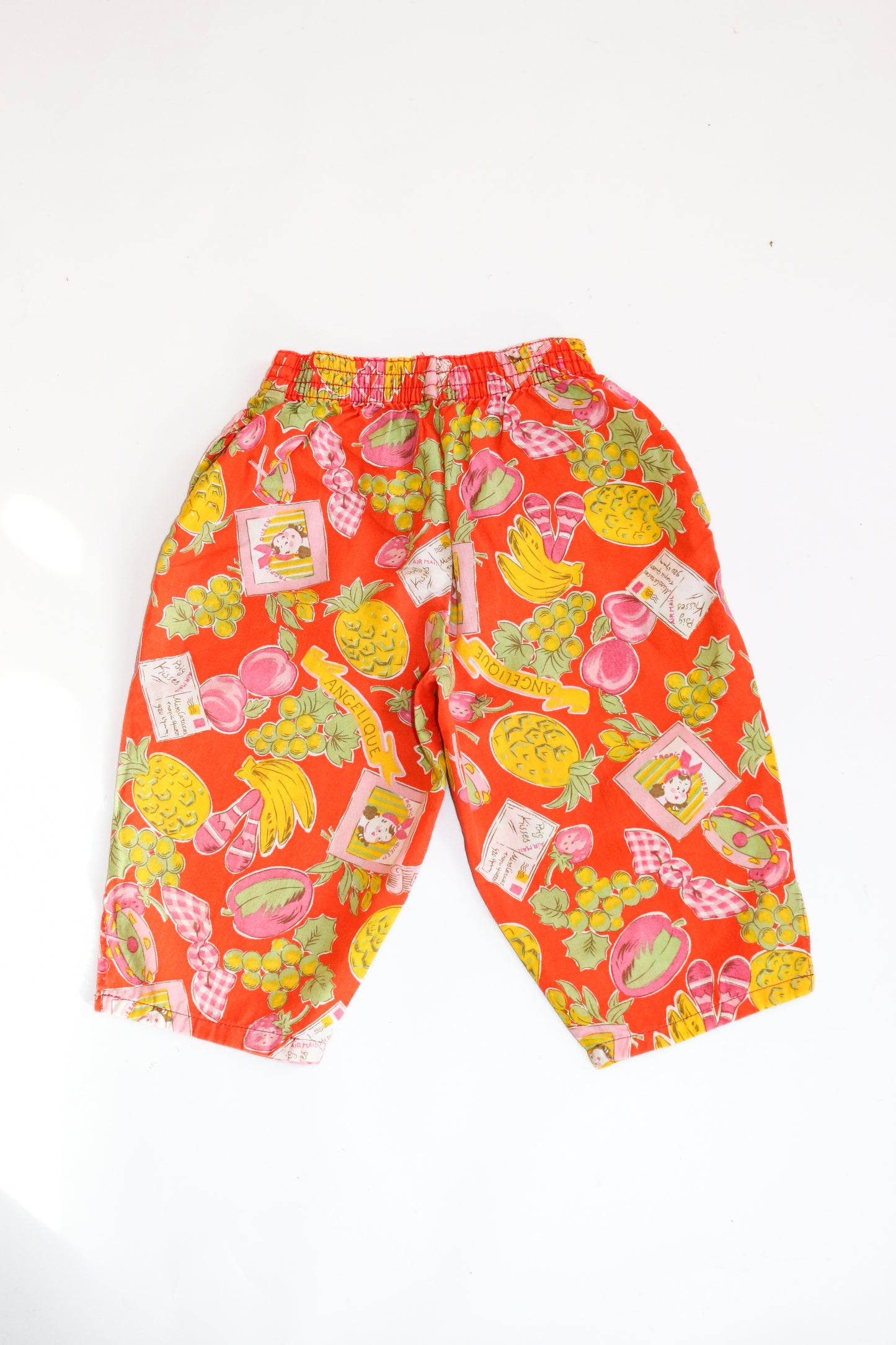 Vintage Fruity Tropical Trousers | 12-18m