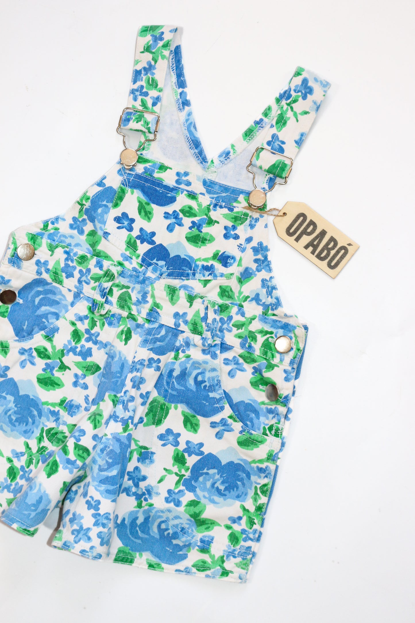 Vintage Floral Shortalls | 12-24m