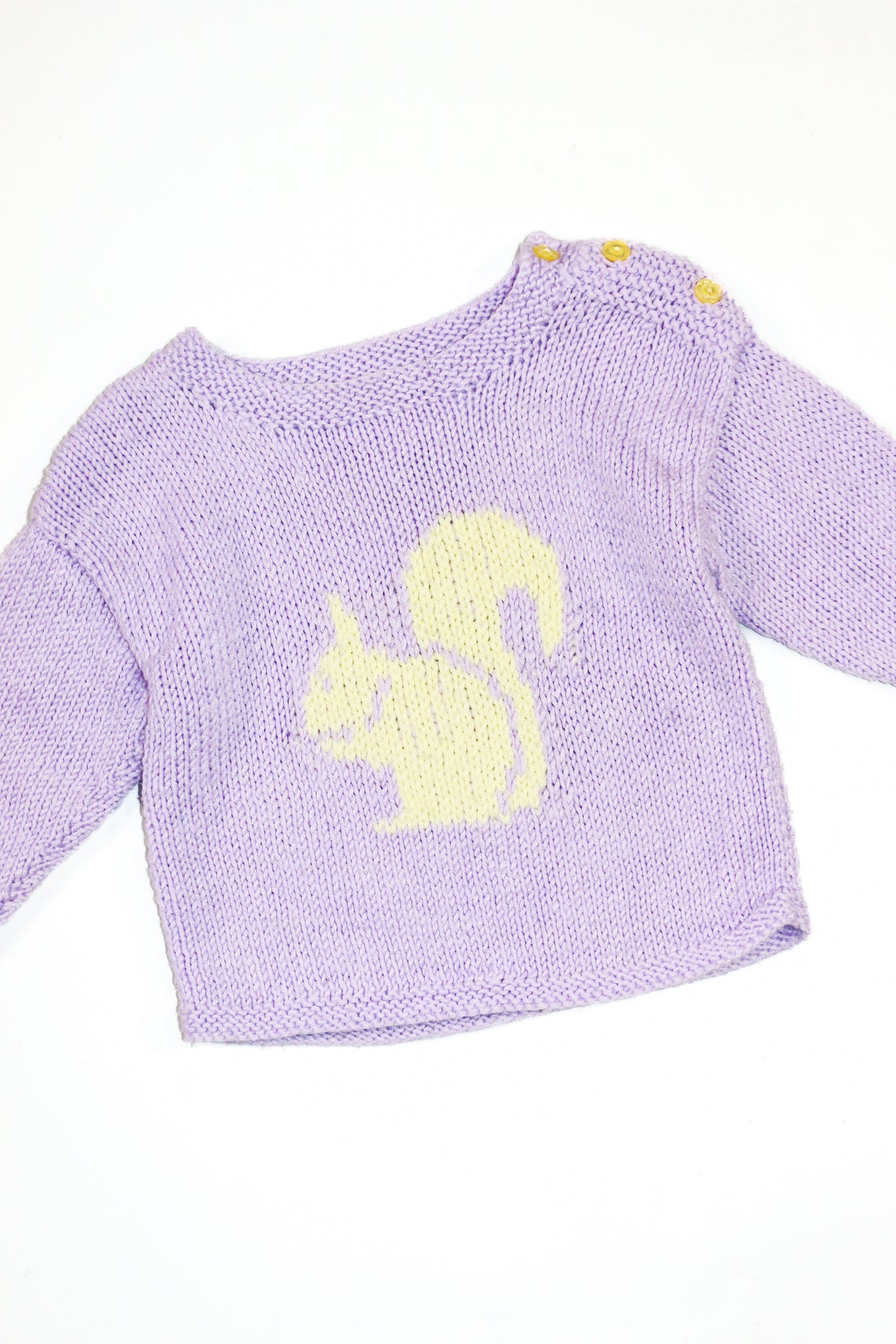 Hand-Knitted Squirrel Jumper | 6-9m+