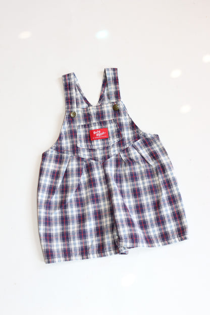 Vintage Oshkosh B'Gosh Plaid Bubble Shortalls | 18m