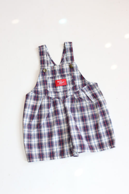 Vintage Oshkosh B'Gosh Plaid Bubble Shortalls | 18m