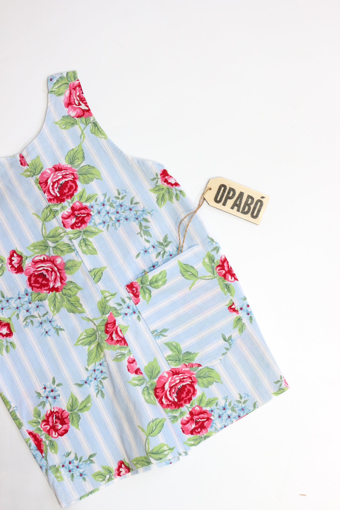 Vintage Floral Striped Romper | 18-24m