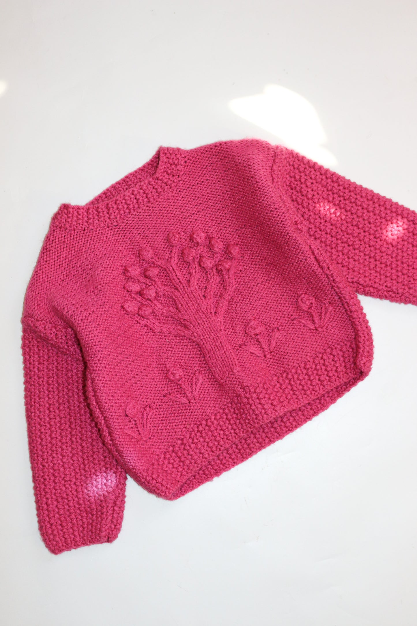 Hand Knitted Garden Jumper | 2-3y