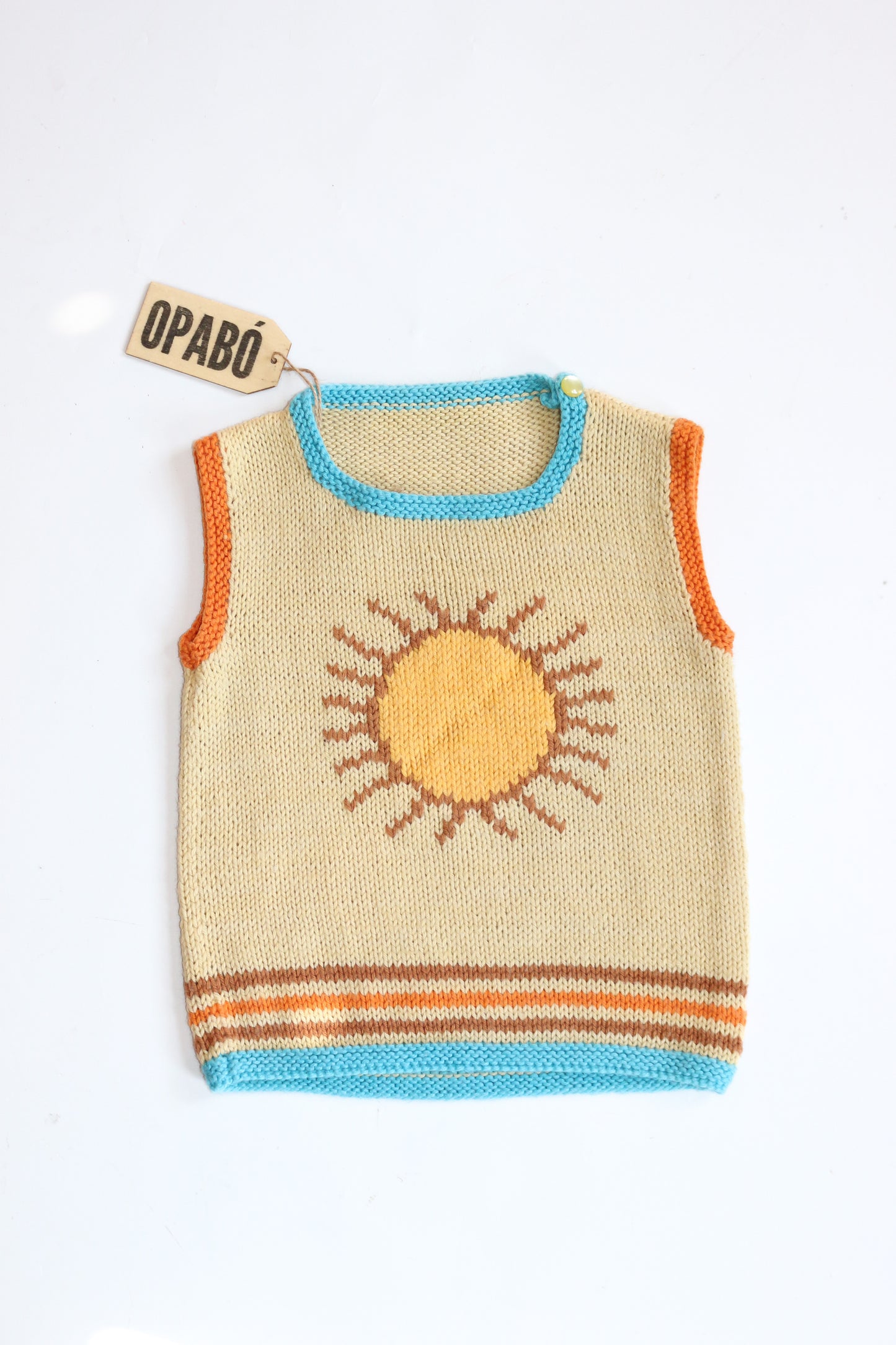Hand Knitted Sunshine Vest | 18m-3y