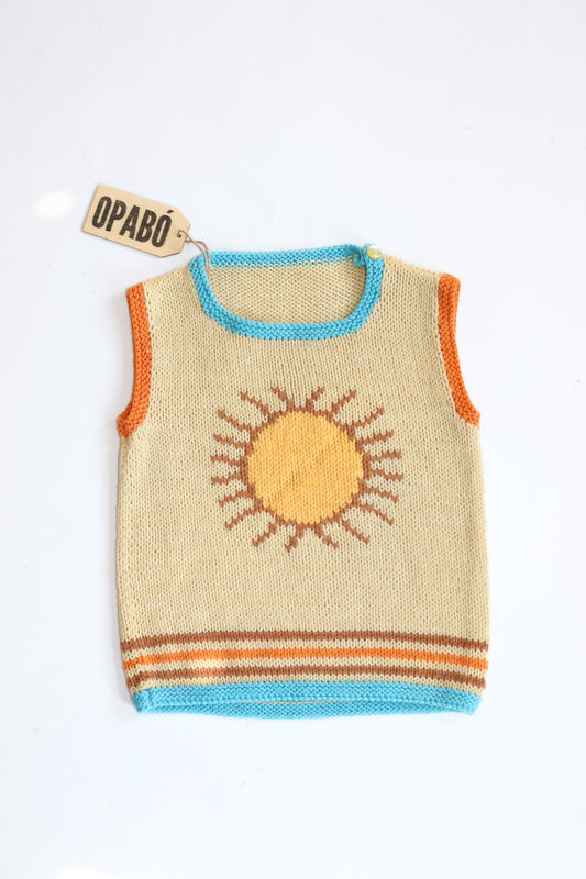 Hand Knitted Sunshine Vest | 18m-3y