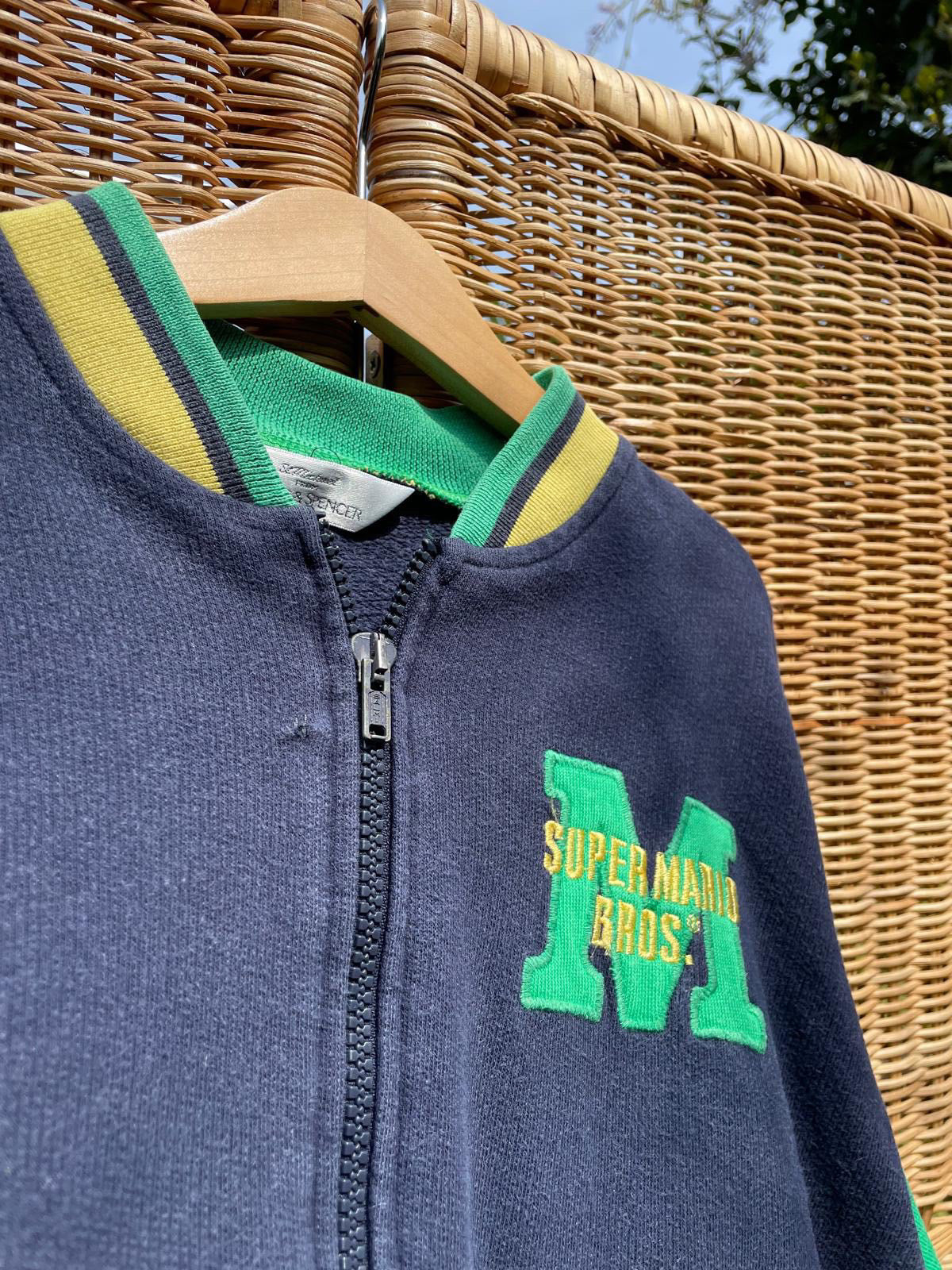 Vintage Super Mario Sweatshirt Jacket | 5-8y