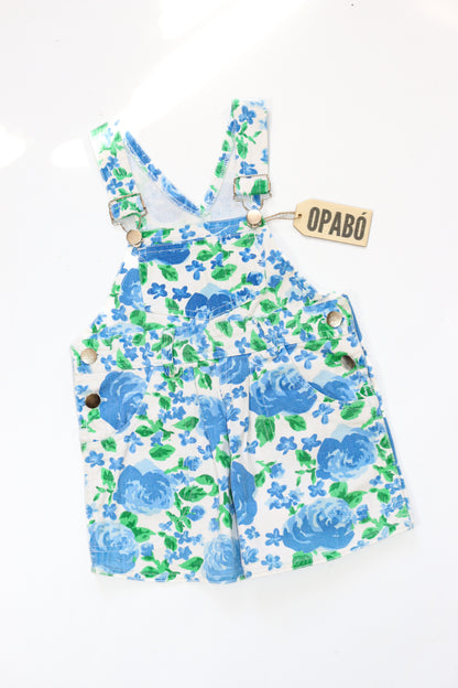 Vintage Floral Shortalls | 12-24m