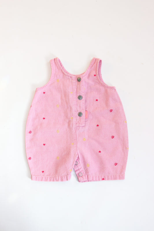 Vintage Dusty Pink Coastal Romper | Newborn