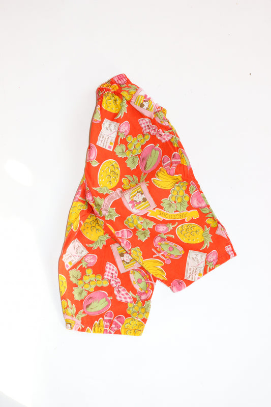 Vintage Fruity Tropical Trousers | 12-18m