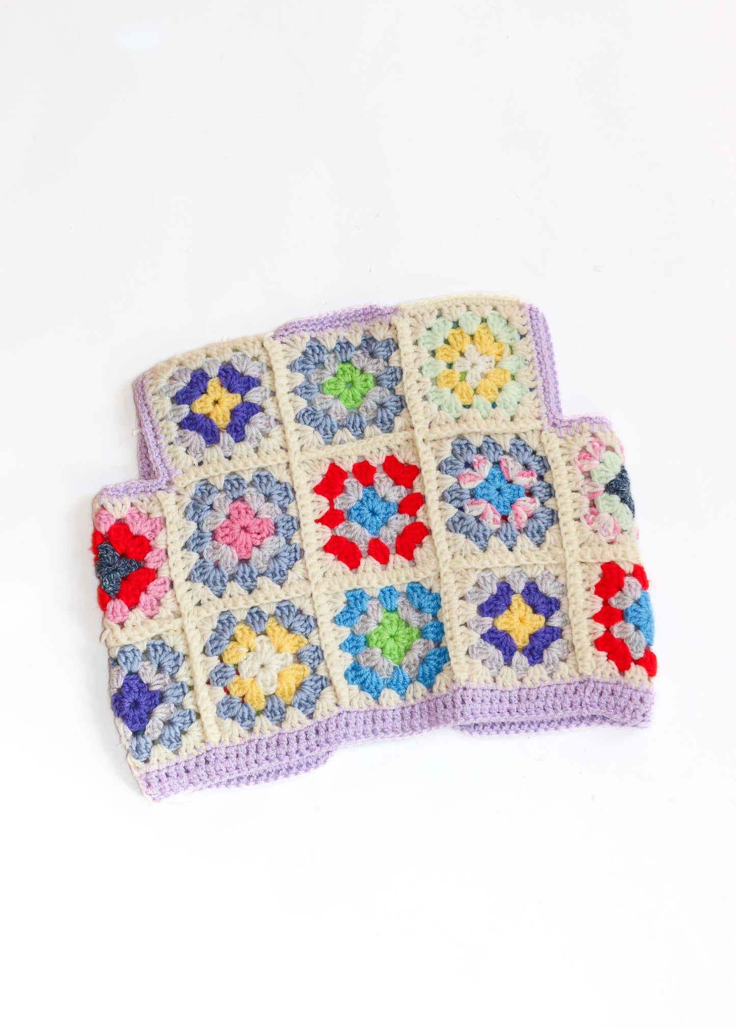 Hand-Knitted Colourful Crochet Vest | 2-4y