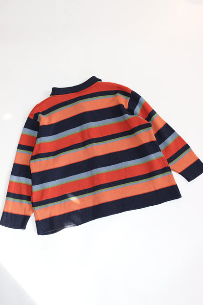 Vintage Striped Neutral Toned Cardigan | 5-6y