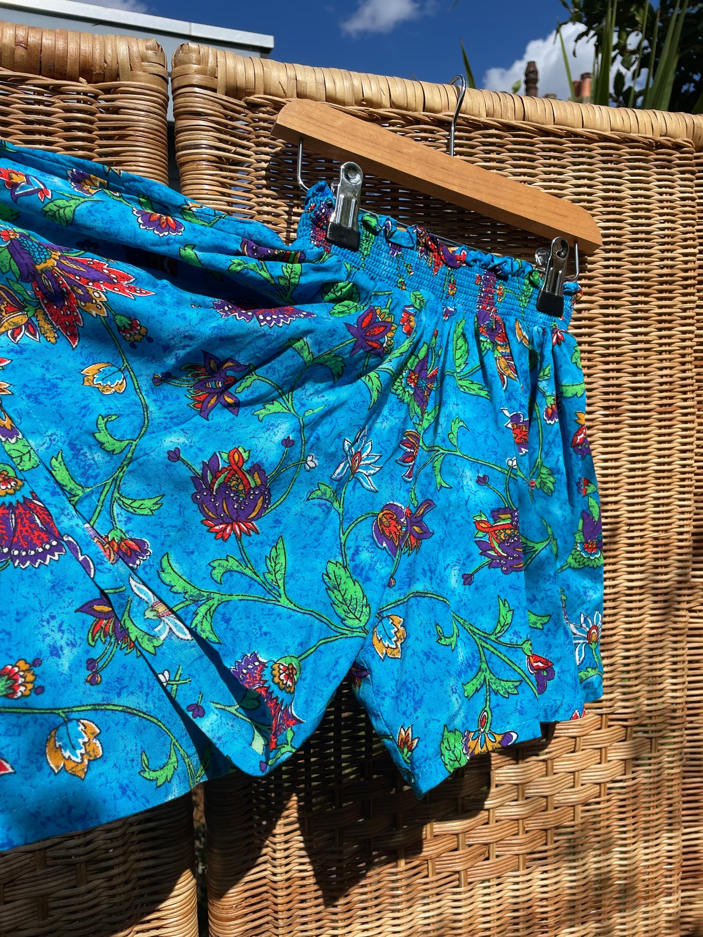 Vintage Blue Floral T-Shirt and Shorts Set | 5-6y