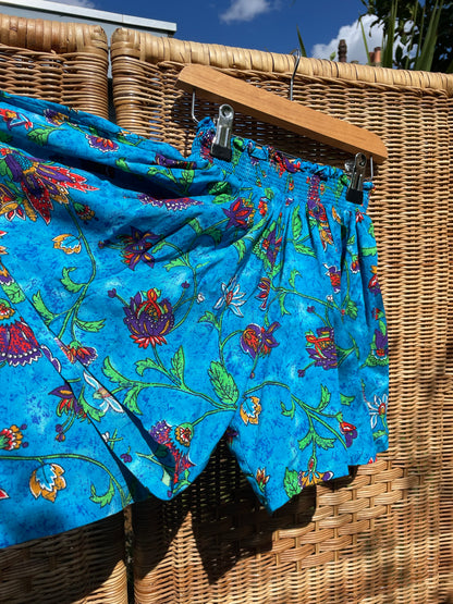 Vintage Blue Floral T-Shirt and Shorts Set | 5-6y