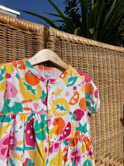 Vintage Fruit Summer Romper | 3-6m