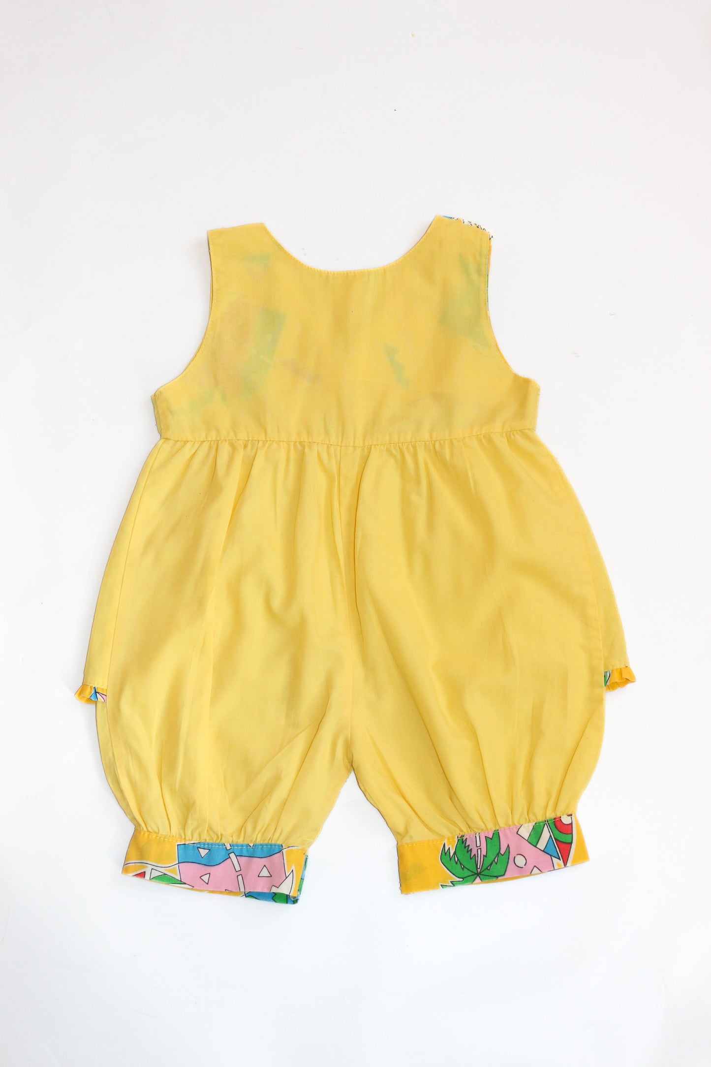 Vintage Donald Duck Patterned Romper | 9-12m