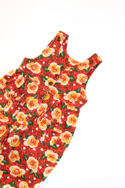 Vintage Floral Romper | 6-12m