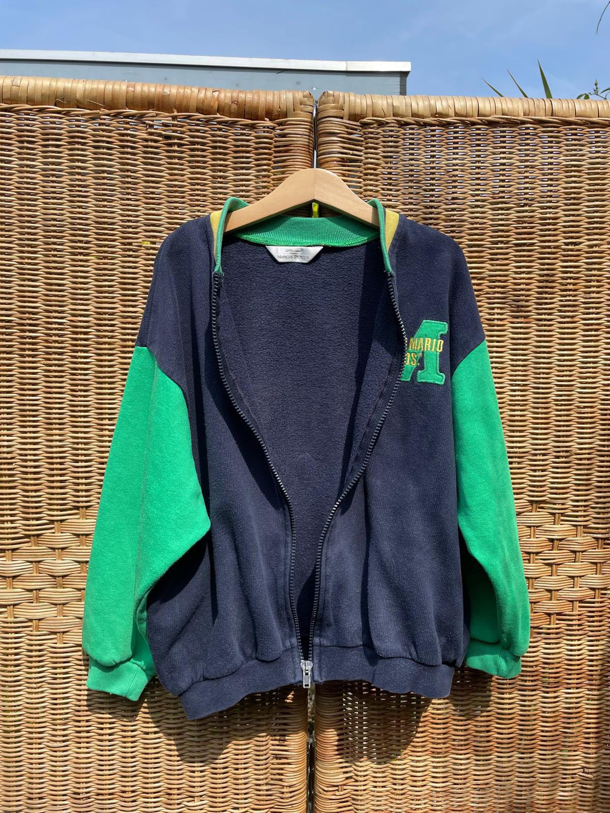 Vintage Super Mario Sweatshirt Jacket | 5-8y