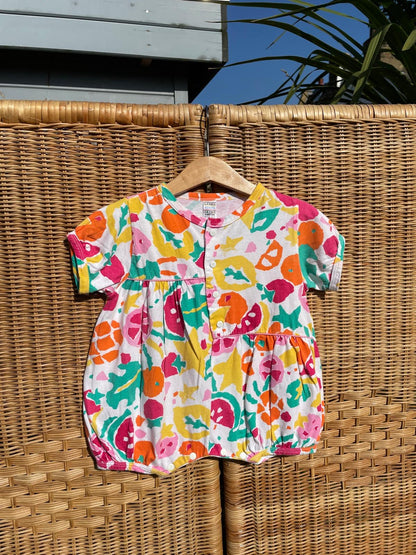 Vintage Fruit Summer Romper | 3-6m