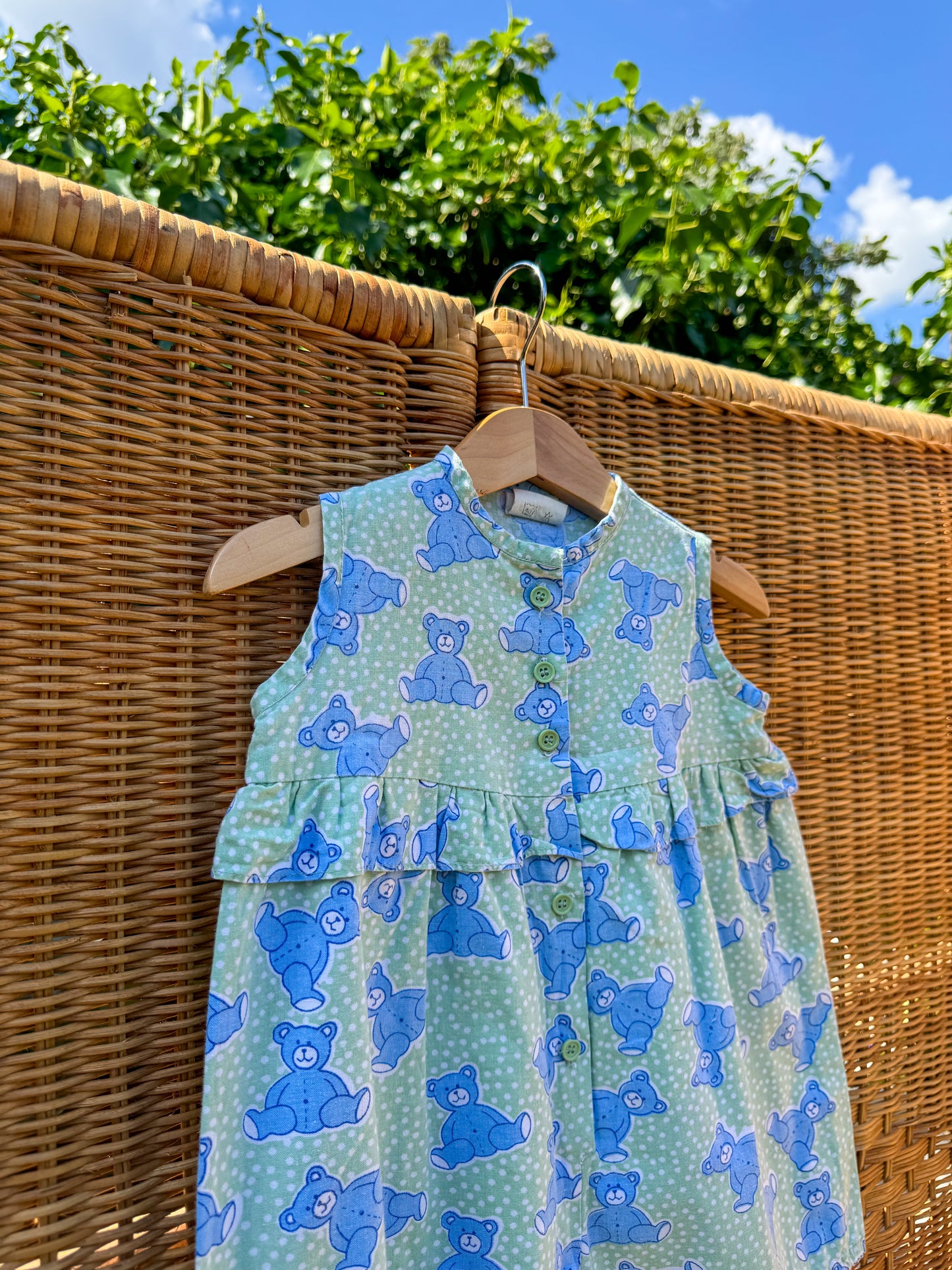 Vintage Teddy Bear Romper | 9-18m