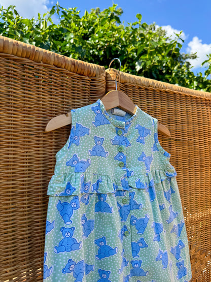 Vintage Teddy Bear Romper | 9-18m