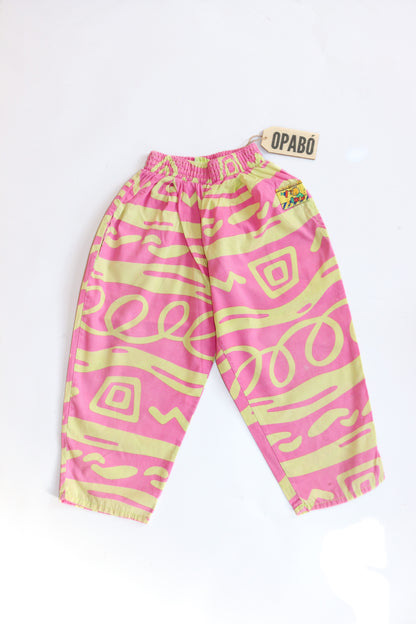 Vintage Surf Style Funky Patterned Trousers | 2y