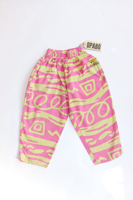 Vintage Surf Style Funky Patterned Trousers | 2y