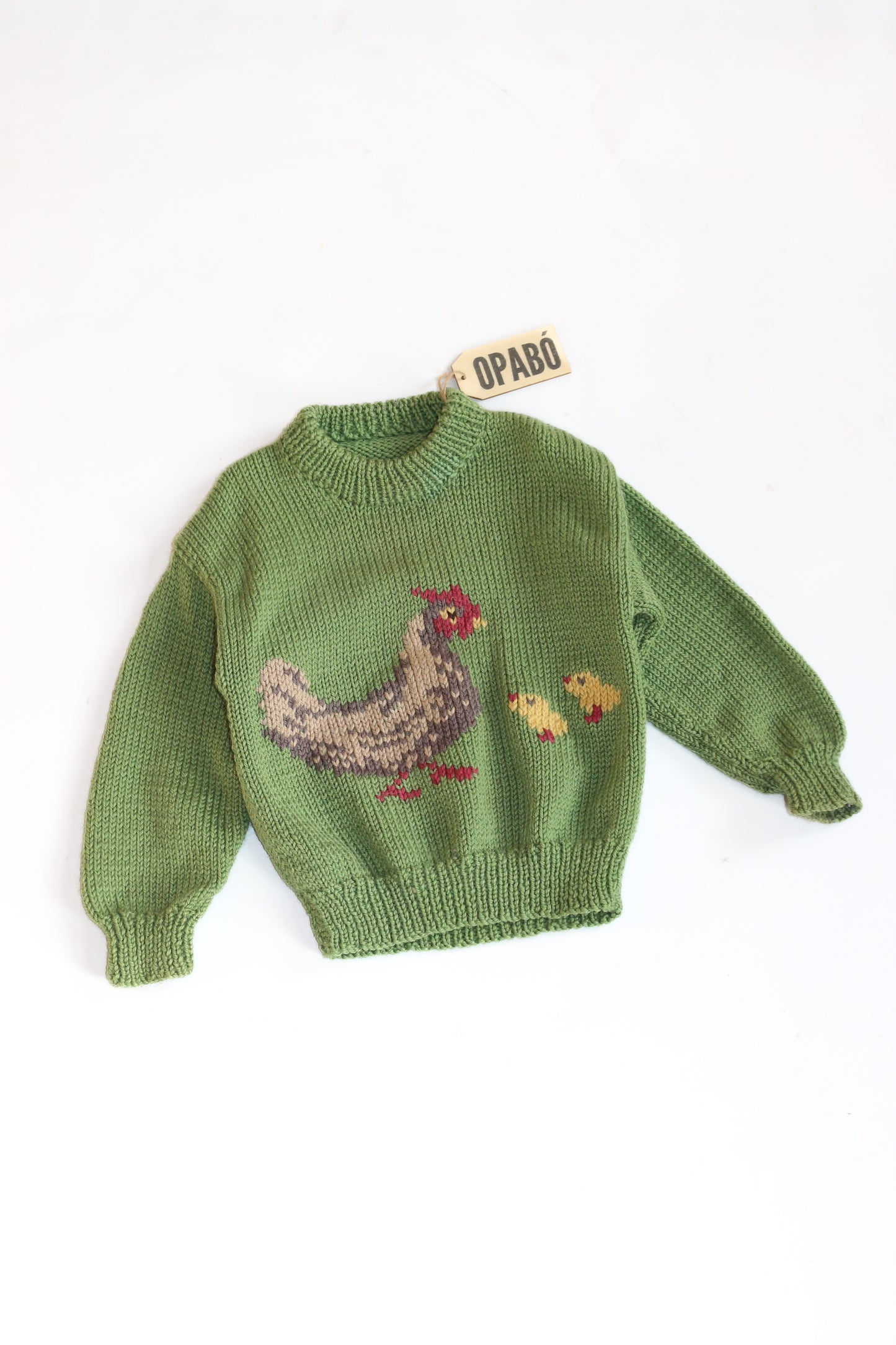 Hand Knitted Chicken and Baby Chicks Jumper | 18m-3y