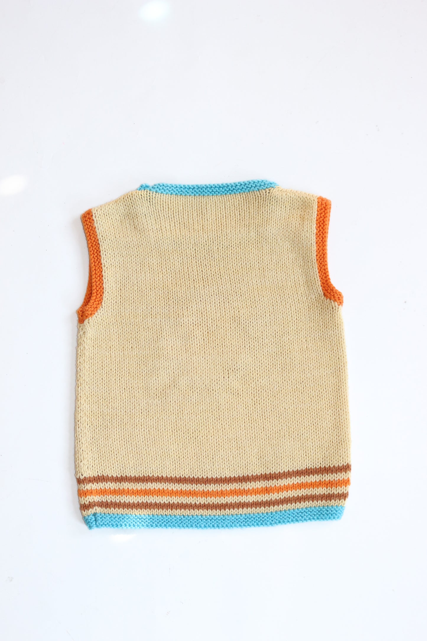 Hand Knitted Sunshine Vest | 18m-3y