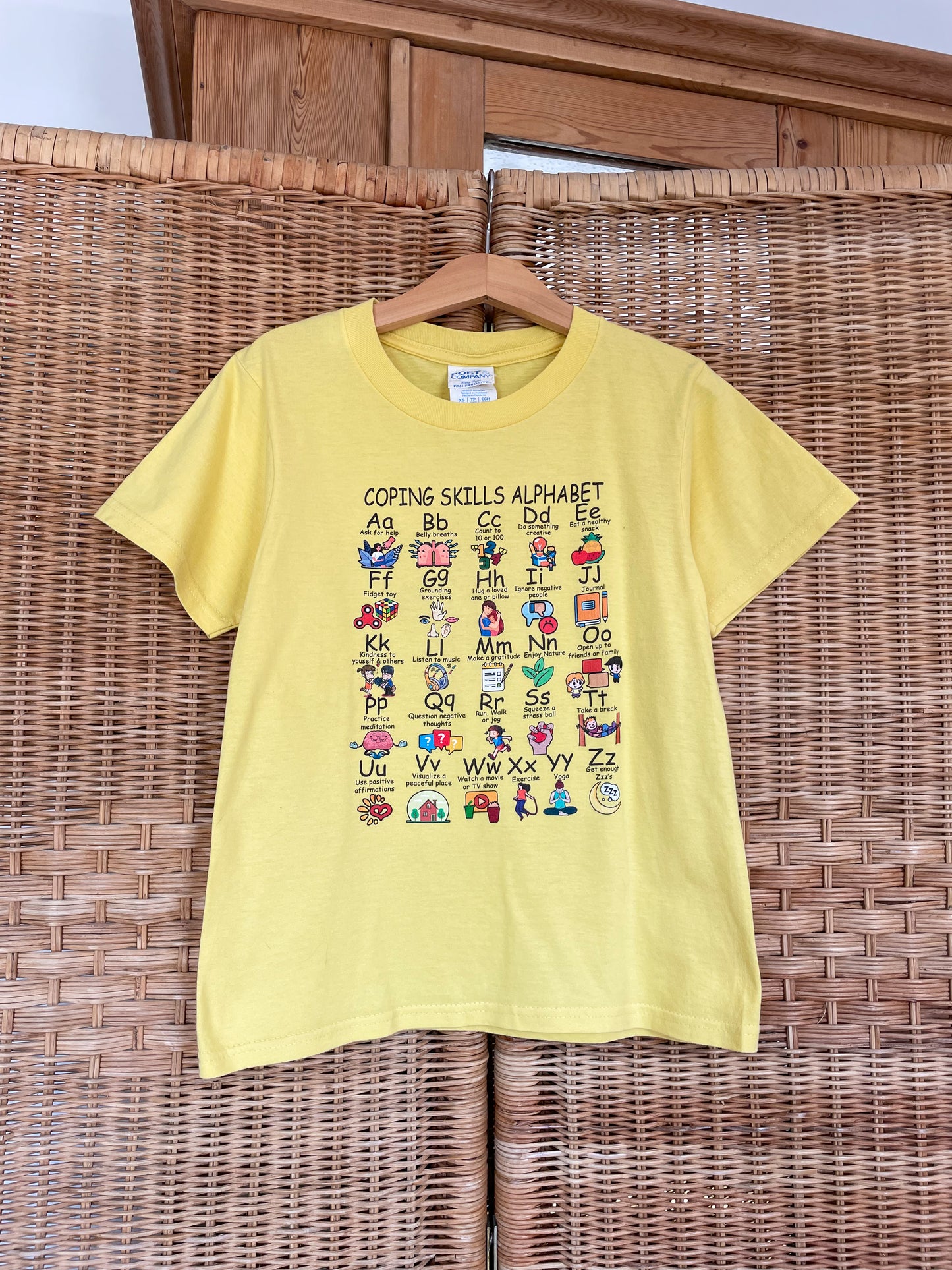 Coping Skills Alphabet T-Shirt | 5-6y