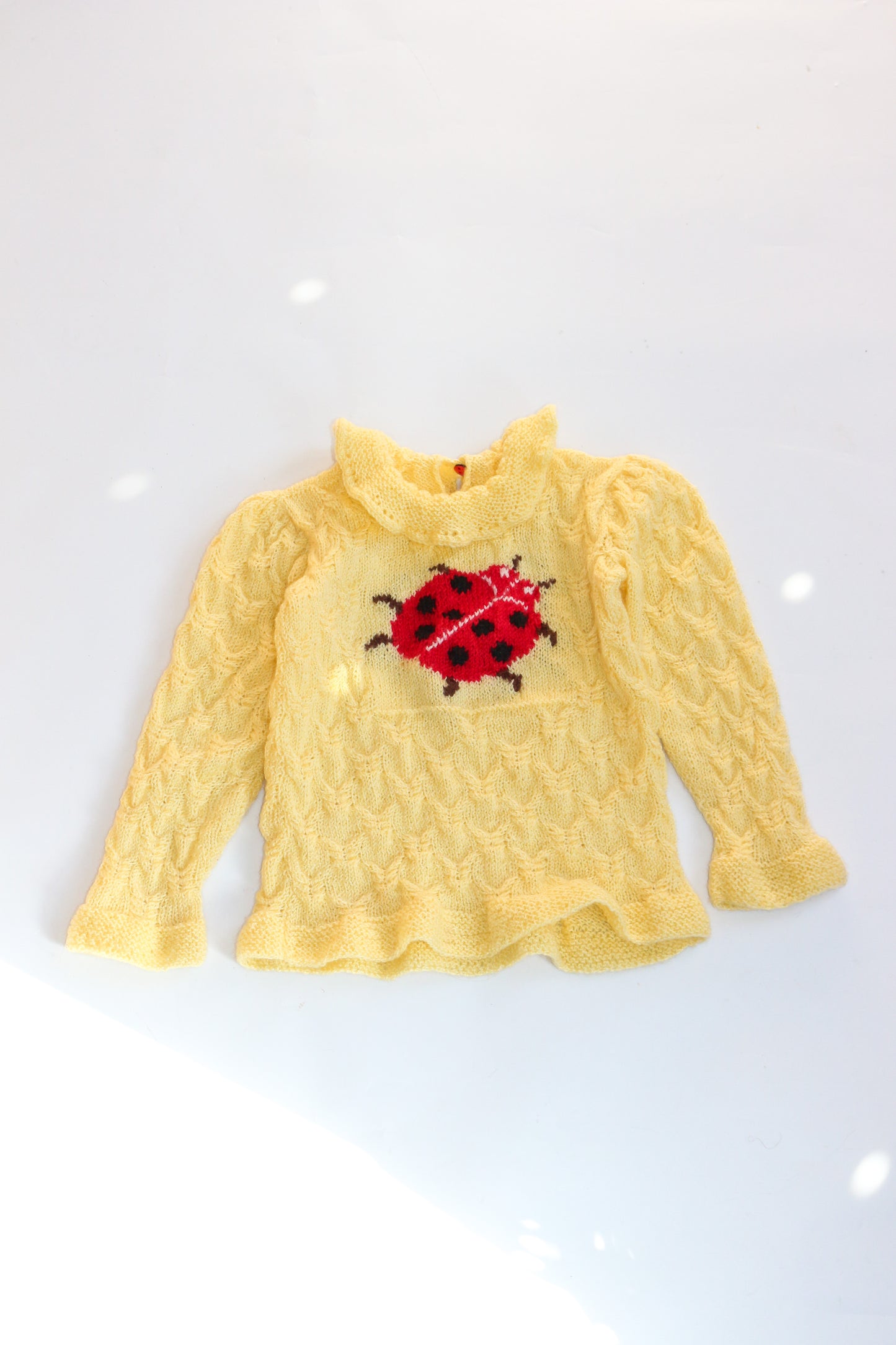 Ladybird Hand Knitted Jumper | 3-5y