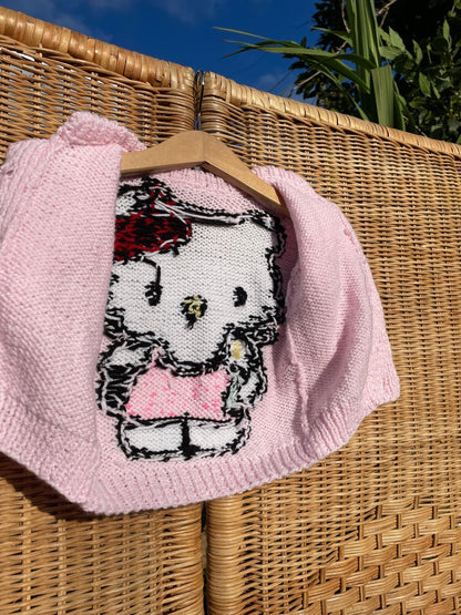 Hello Kitty Hand Knitted Jumper | 0-6m