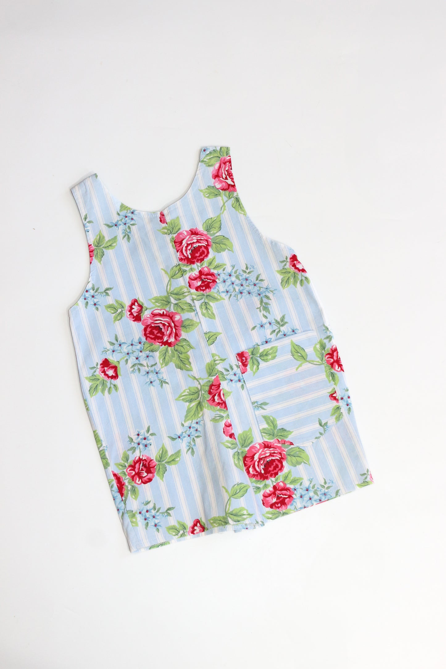 Vintage Floral Striped Romper | 18-24m