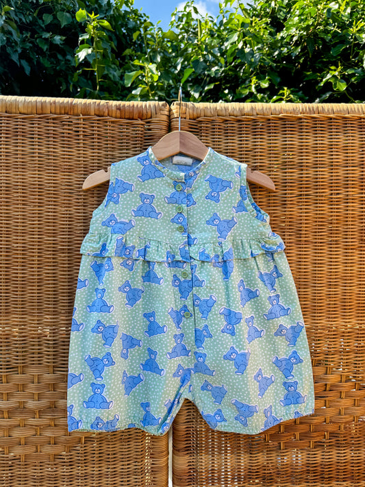 Vintage Teddy Bear Romper | 9-18m