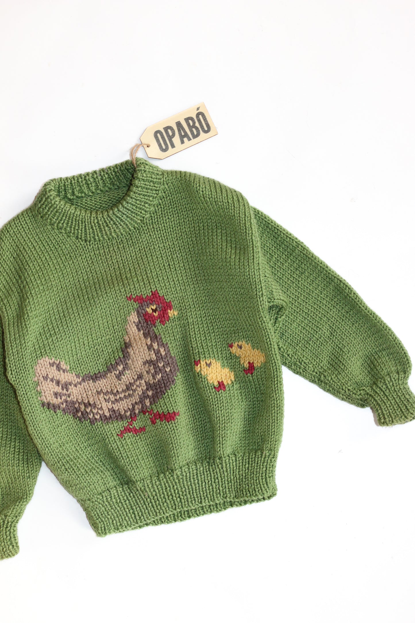 Hand Knitted Chicken and Baby Chicks Jumper | 18m-3y