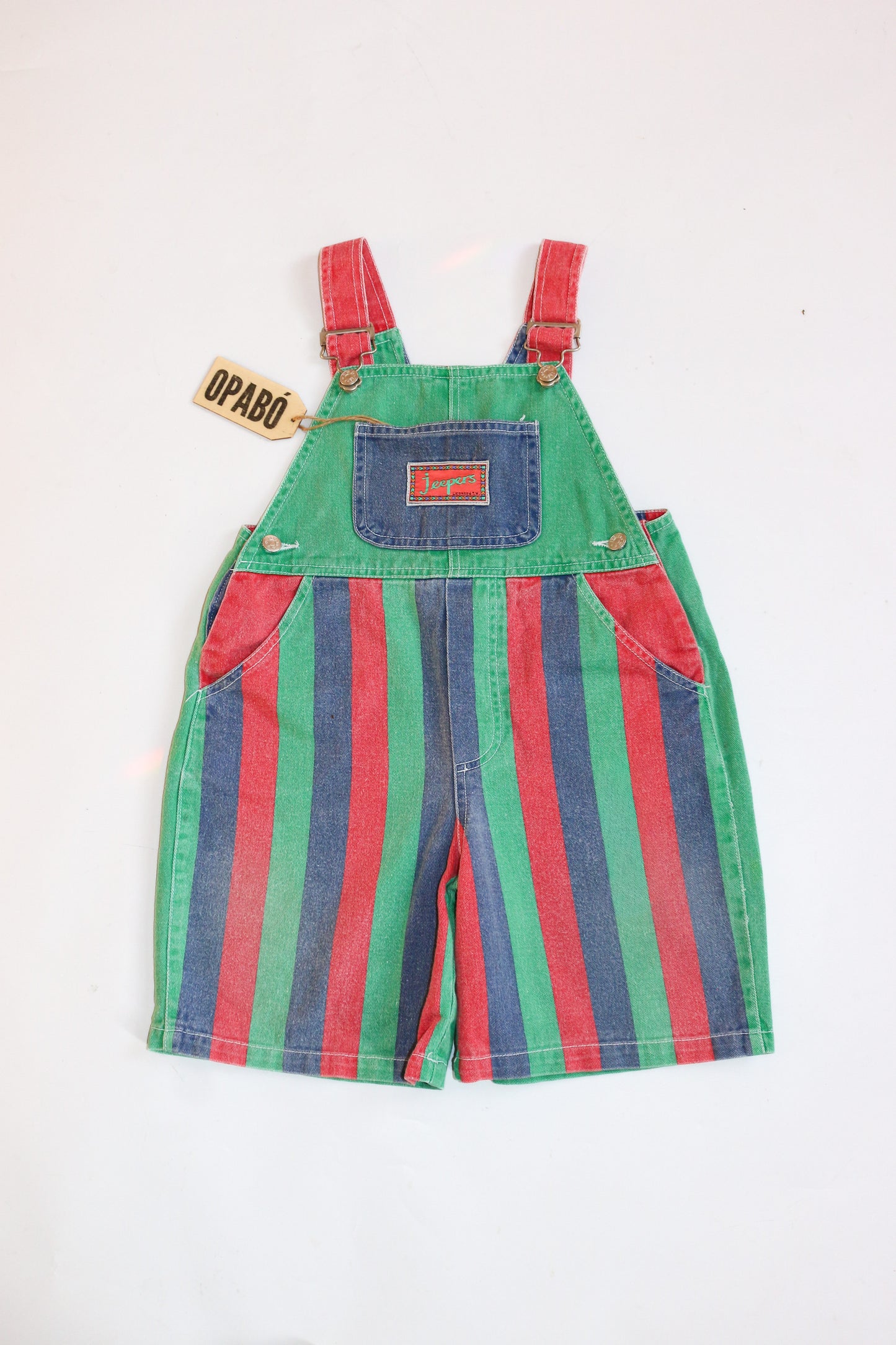 Vintage Jeepers Striped Shortalls | 2-3y+