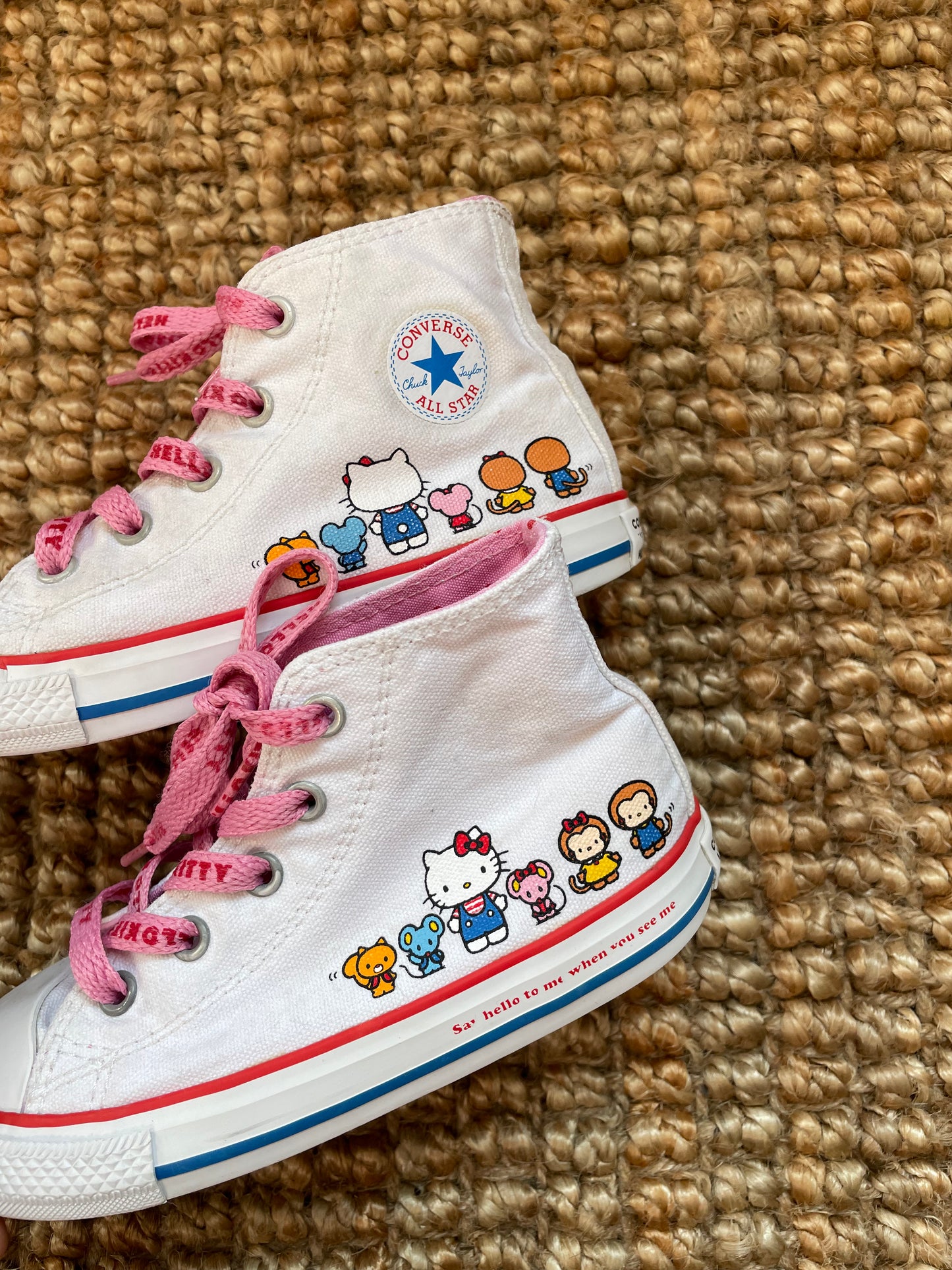 Converse Hello Kitty Chuck Taylor Hi-Top Trainers | UK9