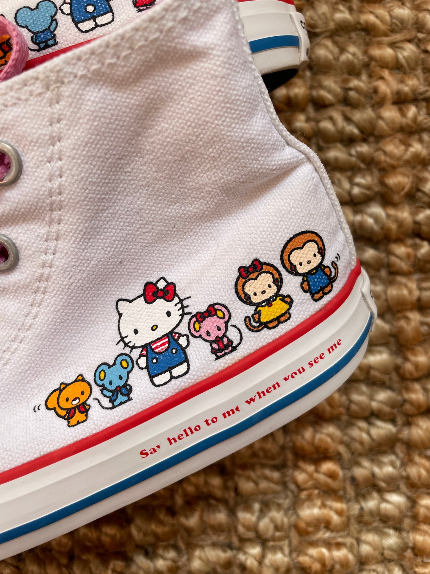 Converse Hello Kitty Chuck Taylor Hi-Top Trainers | UK9